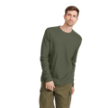 Men's Soft Merino Long Sleeve Tee - Thunder Green