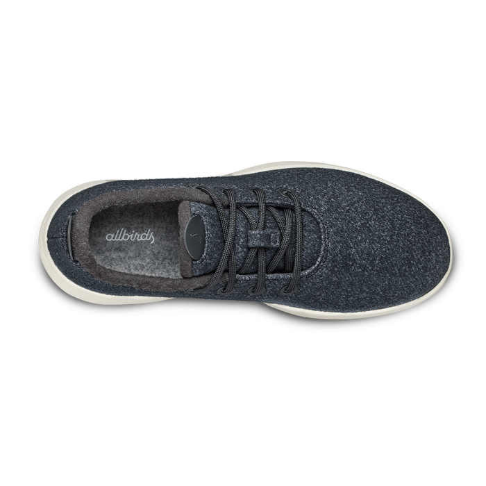 Men's Wool Runner Mizzle - Natural Black (Natural White Sole)