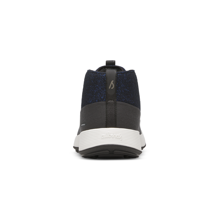 Men's Wool Runner NZ Mid Waterproof - Natural Black/Royal Blue (Barely Grey Sole)