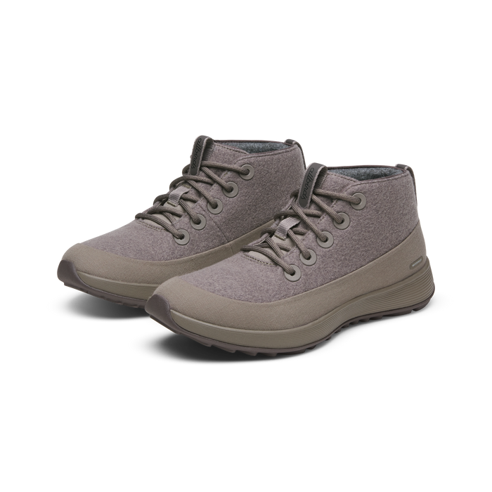 Men's Wool Runner NZ Mid Waterproof - Weathered Brown (Weathered Brown Sole)