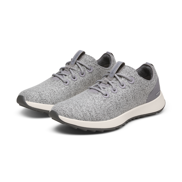 Men's Wool Runner NZ Waterproof - Medium Grey (Natural White Sole)