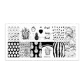 MM87XL Messy Mansion Nail Stamping Plate