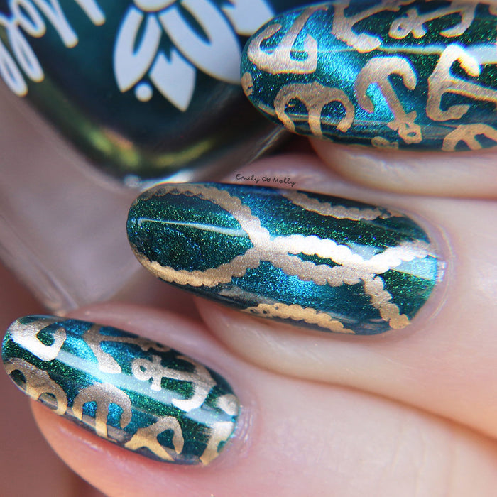 MM93XL Messy Mansion Nail Stamping Plate