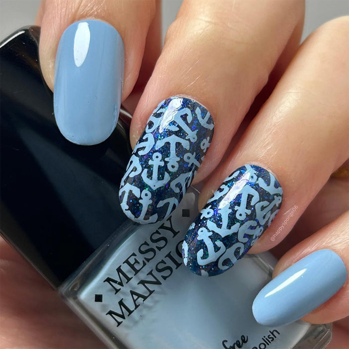 MM93XL Messy Mansion Nail Stamping Plate