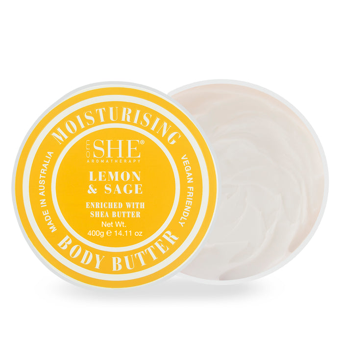 Moisturising Body Butter Tin - Lemon & Sage