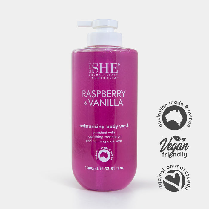 Moisturising Body Wash - Raspberry & Vanilla - NEW