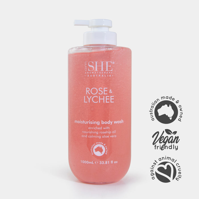 Moisturising Body Wash - Rose & Lychee - NEW
