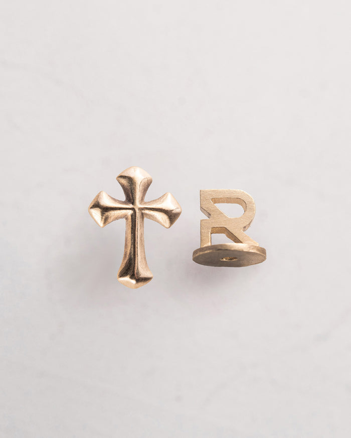 Mono earring CROCETTA (14k yellow gold)