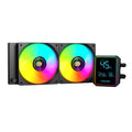 PCBuilder BLIZZARD FROST 240mm AIO ARGB Liquid CPU Cooler - Black