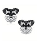 Pet Lover Schnauzer Stud Earrings