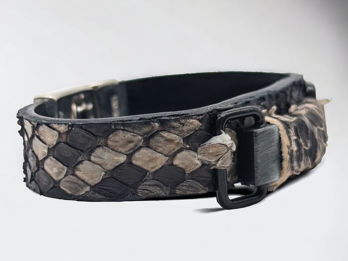 Rustic Snakeskin Bracelet Cuff