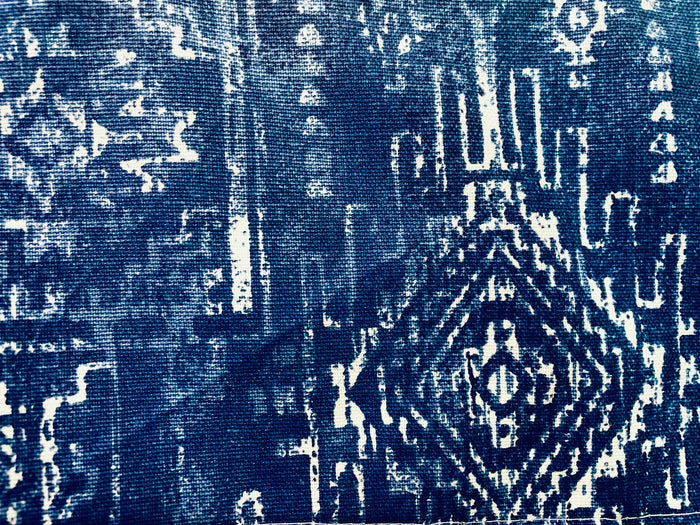 Amanda Bright Designs Sierra Apron southwest batik print blue denim western