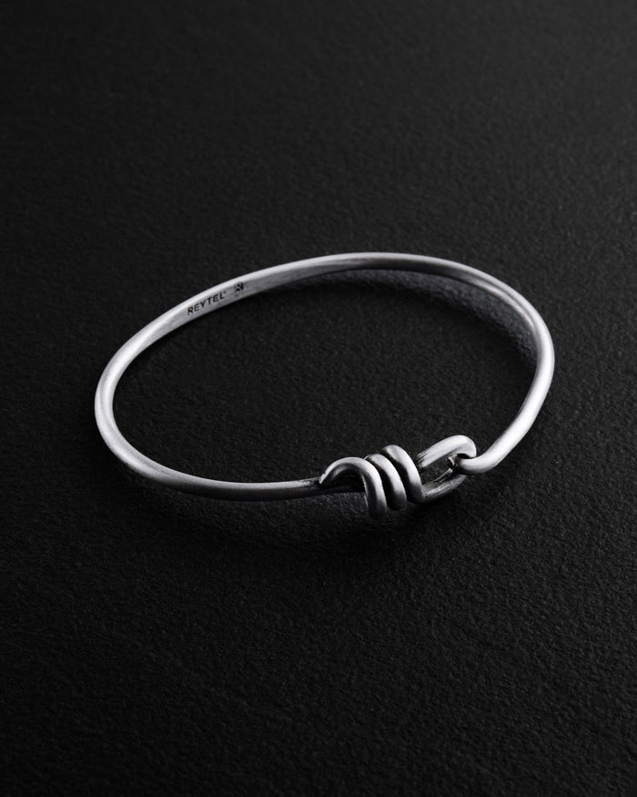 Silver bangle BOUCLE