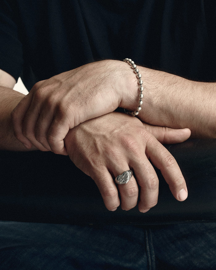 Silver bracelet ATOM