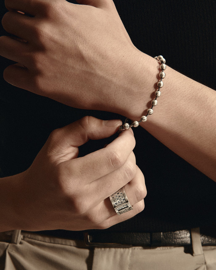Silver bracelet ATOM