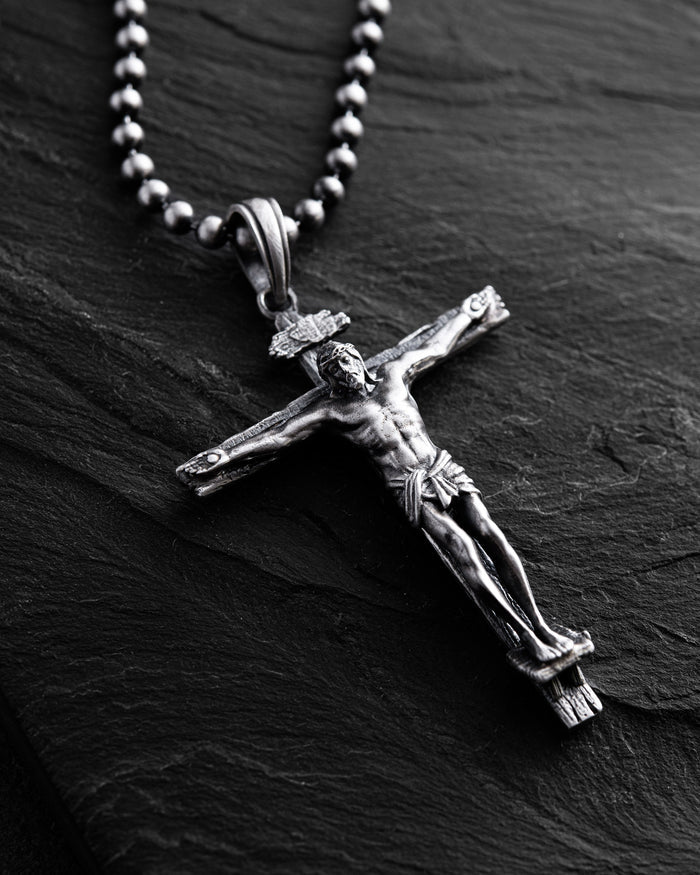 Silver Cross CRUCIFIXION OF JESUS CHRIST