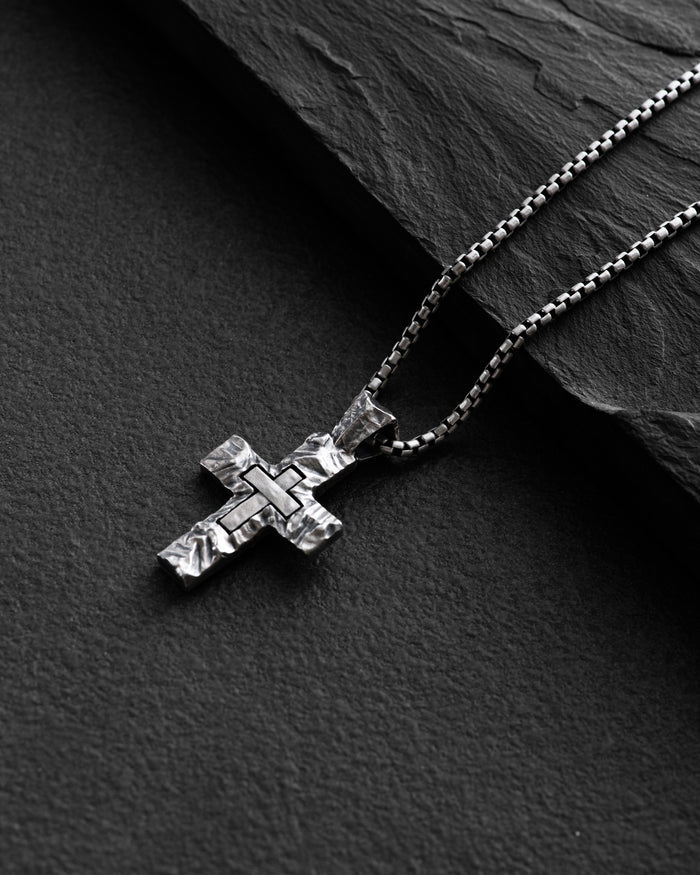 Silver cross INVICTUS