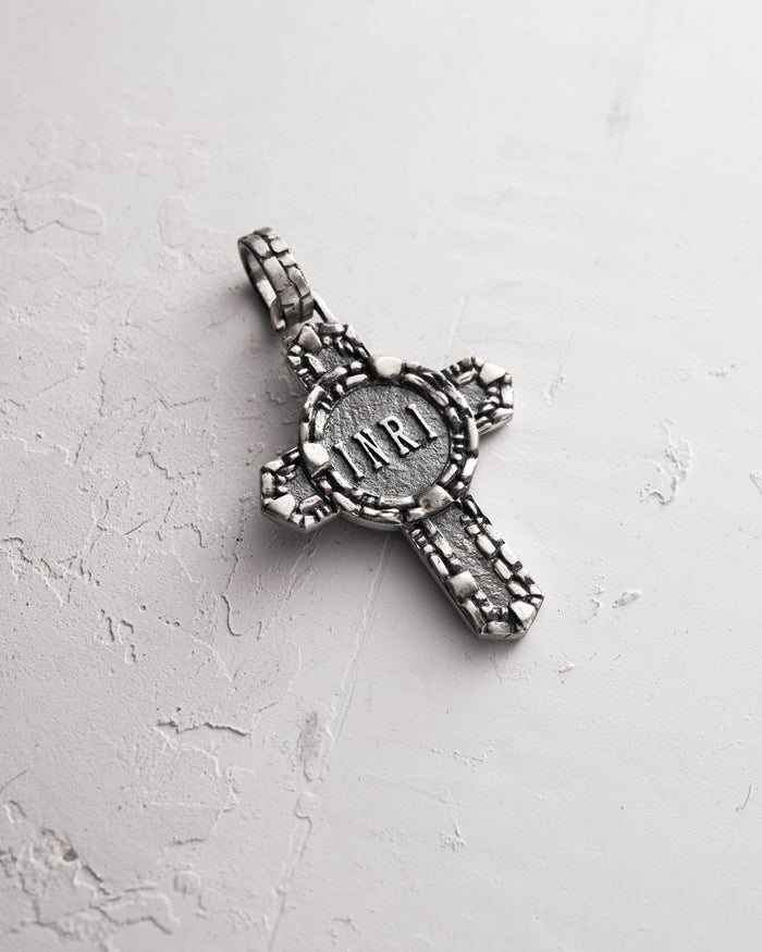 Silver cross JESUS CHRIST. ENLIGHTENMENT