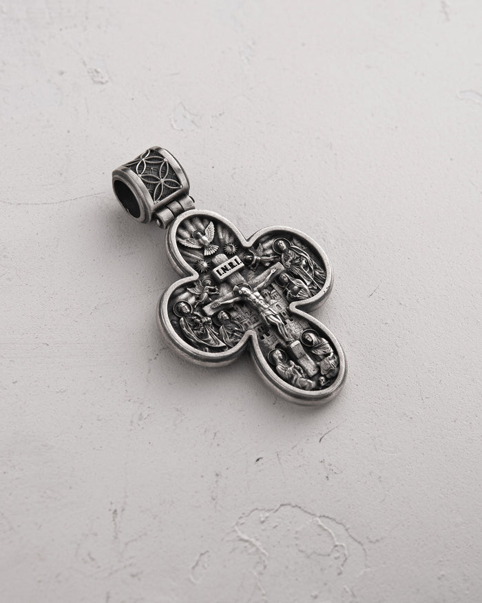 Silver cross MESSIAH. I.N.R.I.