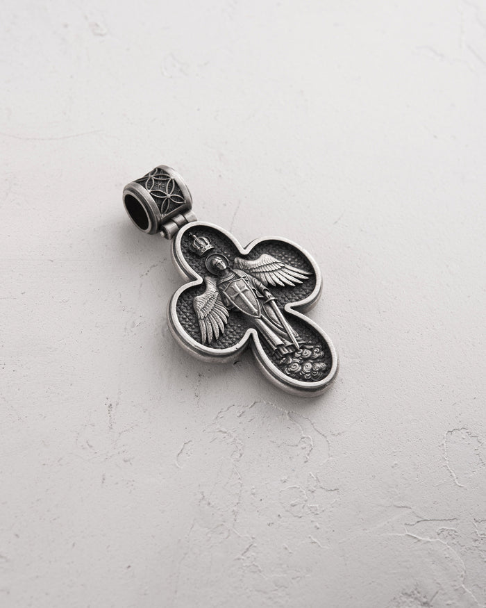 Silver cross MESSIAH. I.N.R.I.