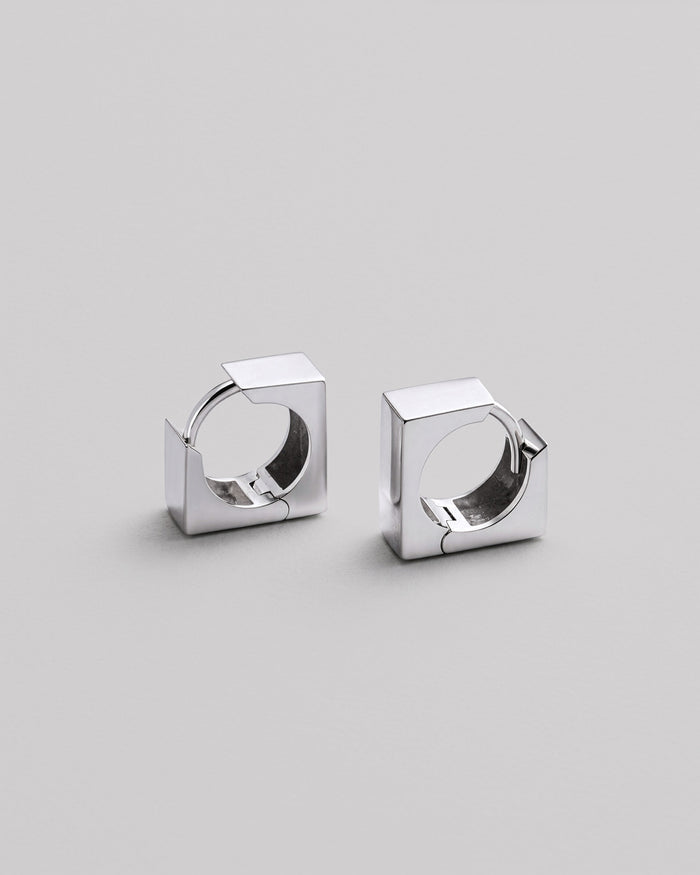 Silver earrings AUSTERE