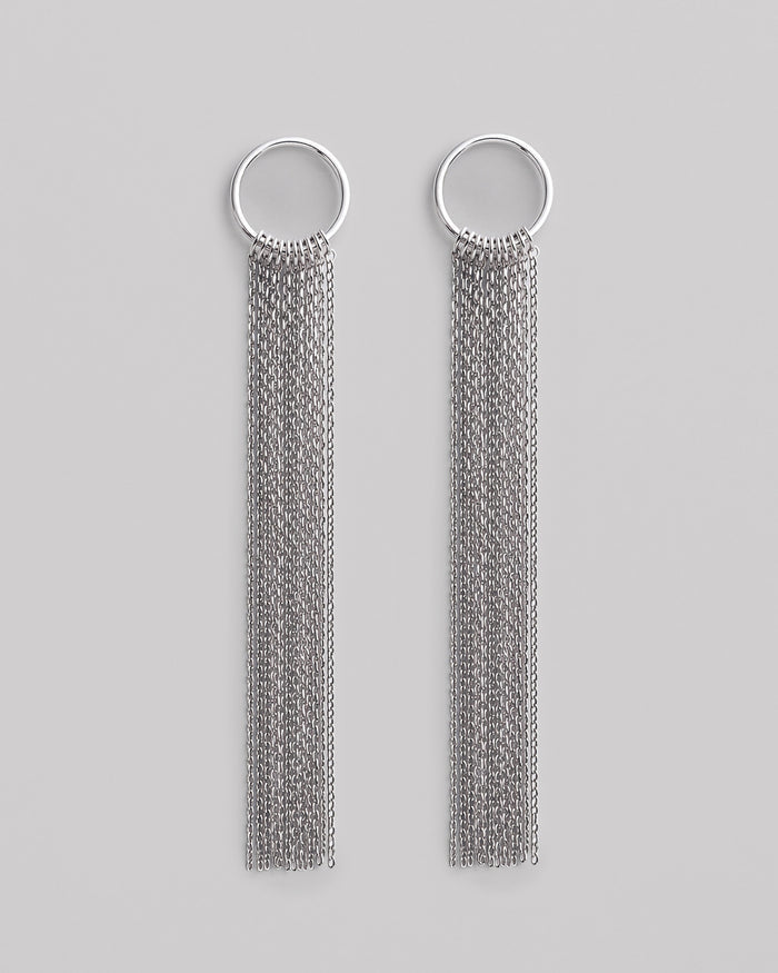 Silver earrings BELLE
