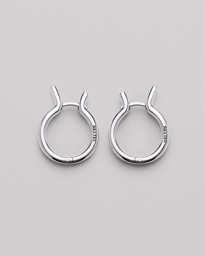 Silver earrings BEND
