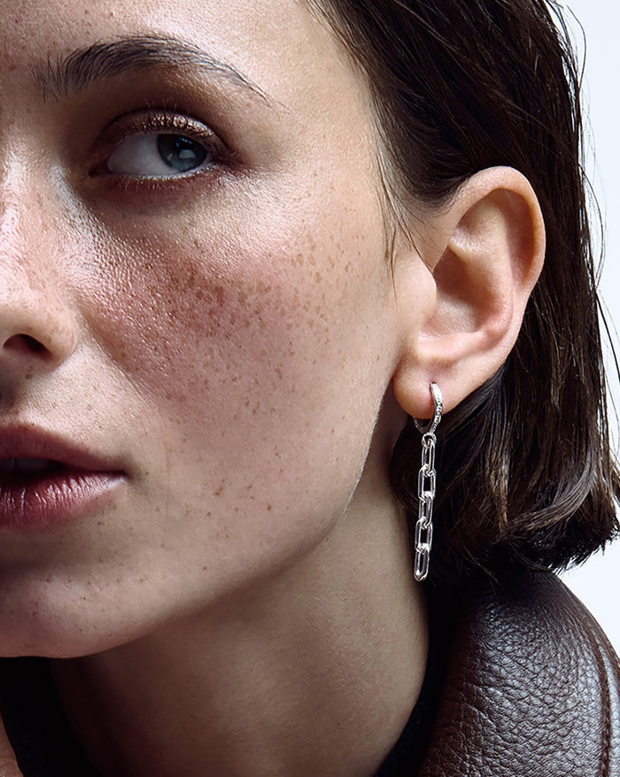 Silver earrings CHAIN