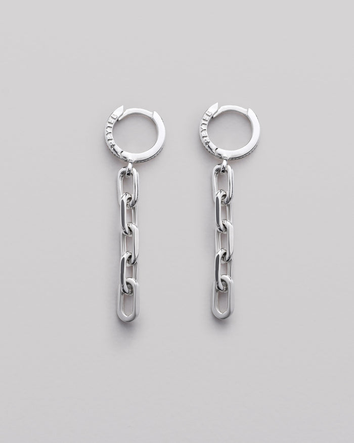 Silver earrings CHAIN