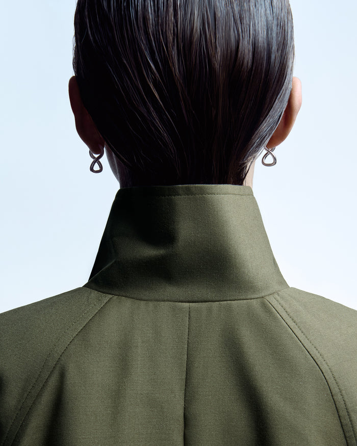 Silver earrings SILHOUETTE