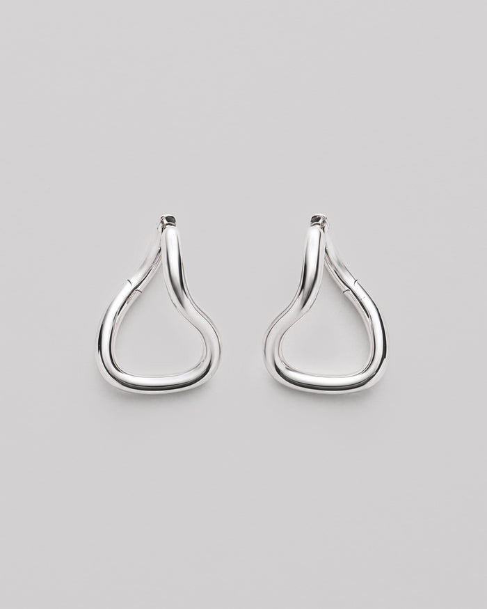 Silver earrings SILHOUETTE
