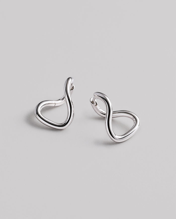 Silver earrings SILHOUETTE