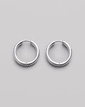 Silver earrings THE HOOP M