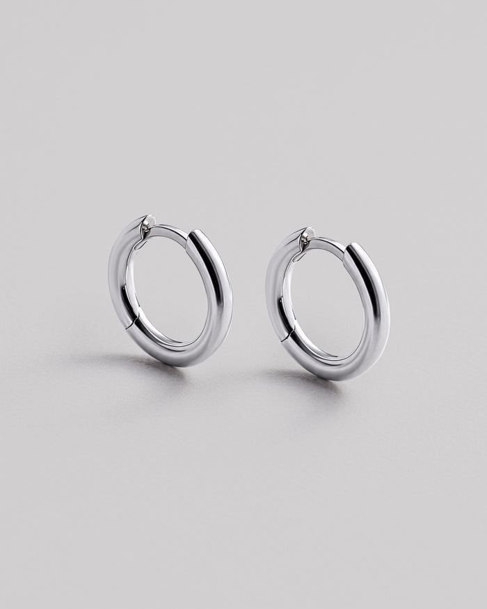 Silver earrings THE HOOP S