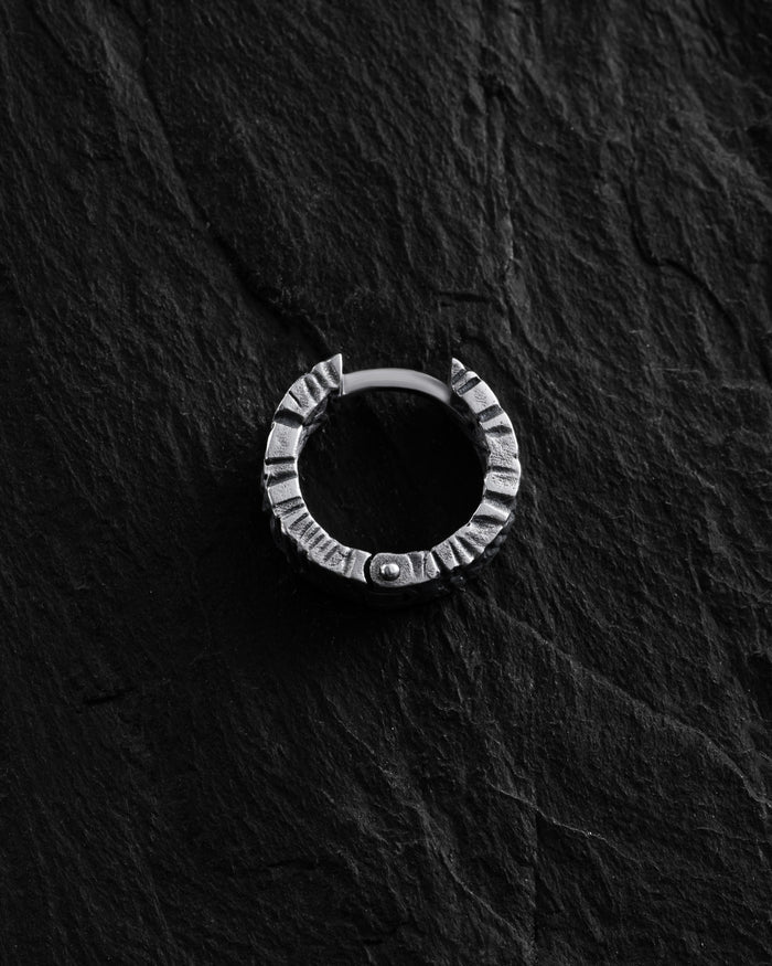 Silver hoop earring BRUCH