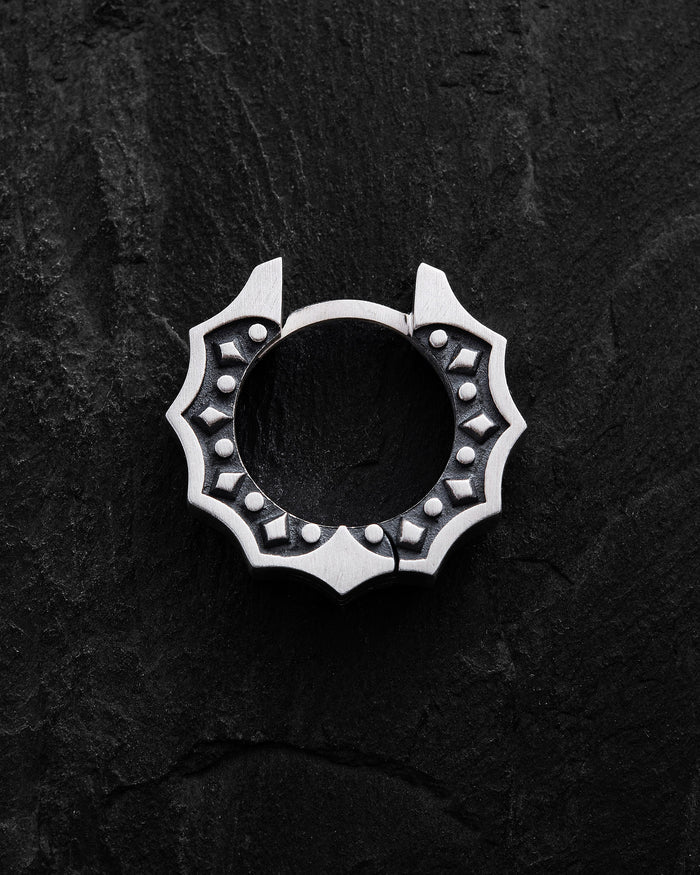 Silver hoop earring CORE