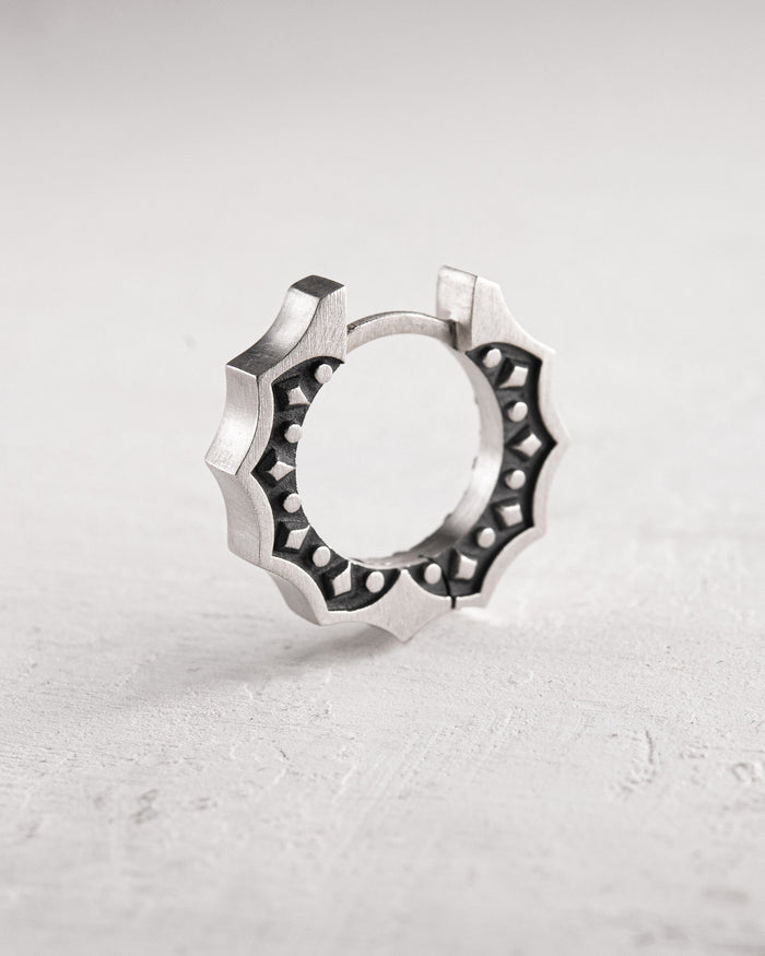 Silver hoop earring CORE