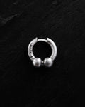 Silver hoop earring DUO