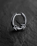 Silver hoop earring REYTEL