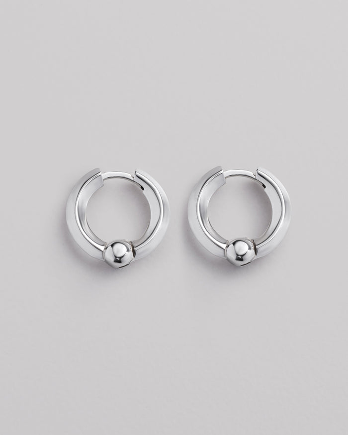 Silver hoop earrings CORE