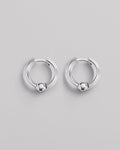 Silver hoop earrings CORE
