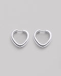 Silver hoop earrings DELIA