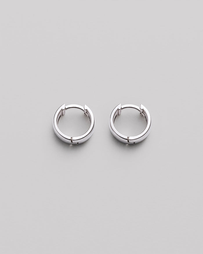 Silver hoop earrings THE CLASSIC S