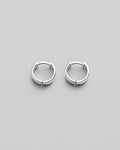 Silver hoop earrings THE CLASSIC S