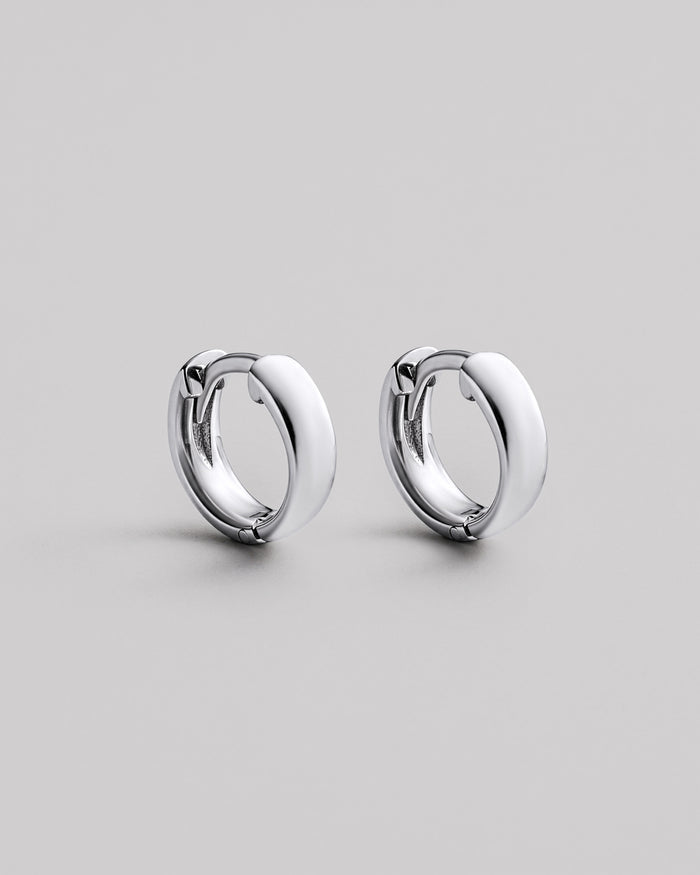 Silver hoop earrings THE CLASSIC S