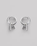 Silver hoop earrings VERVE