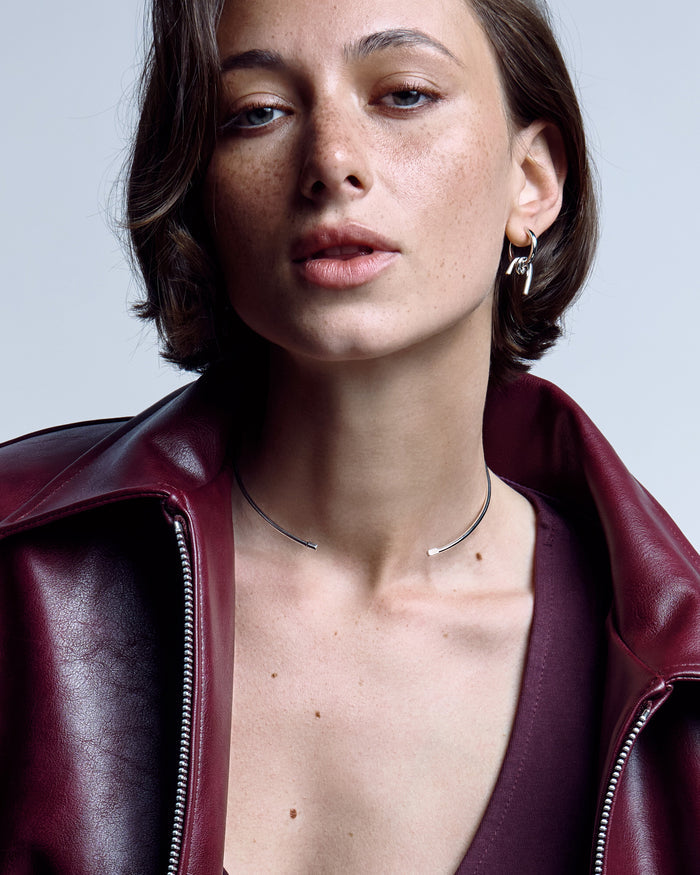 Silver hoop earrings VERVE