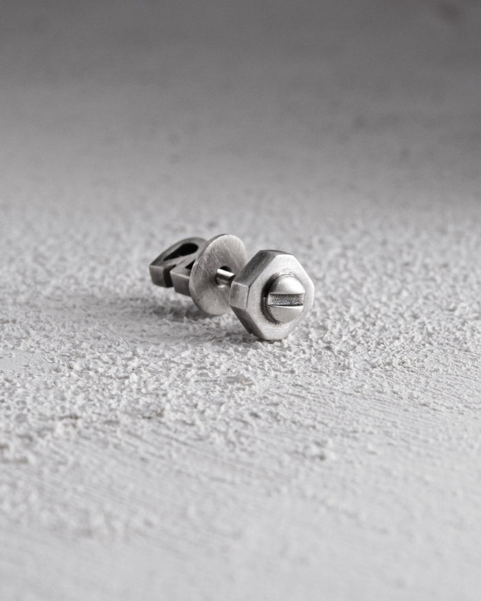 Silver mono - earring SINGULA