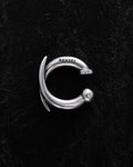 Silver mono ear cuff SIEGER