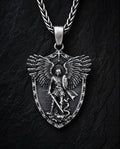 Silver pendant - shield ST. MICHAEL ARCHANGEL